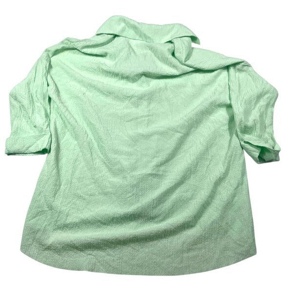 Show Me Your Mumu Johns Button Down Shirt Green Melon Beach SZ S - Picture 7 of 8